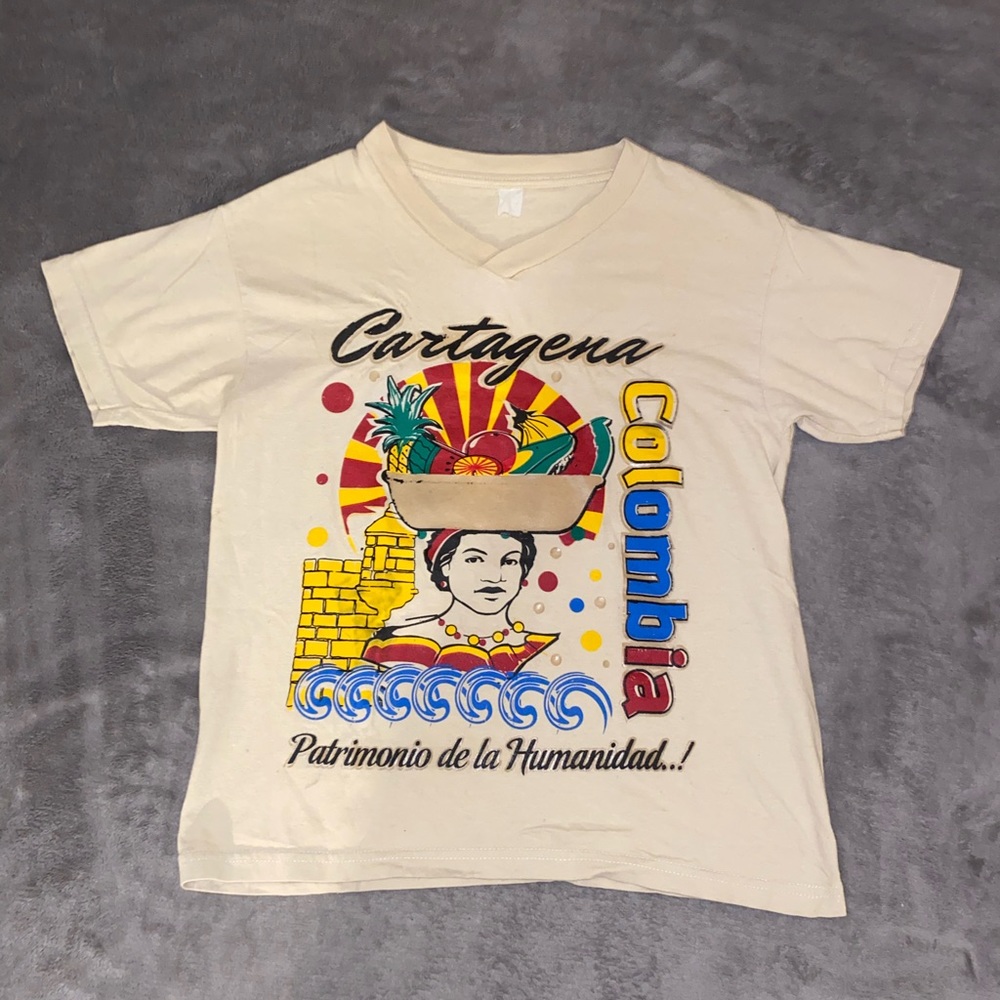 Colombia Graphic Tee Light Brown Medium